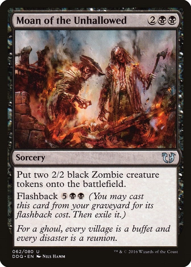 Image for Moan of the Unhallowed (62) [Blessed vs. Cursed] - Magic: The Gathering