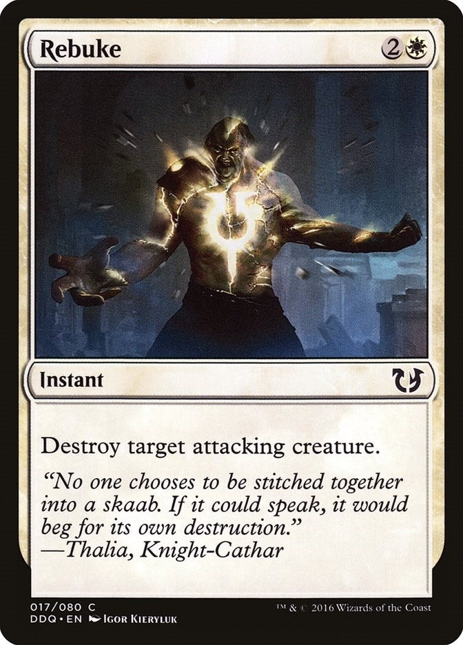 Image for Rebuke (17) [Blessed vs. Cursed] - Magic: The Gathering