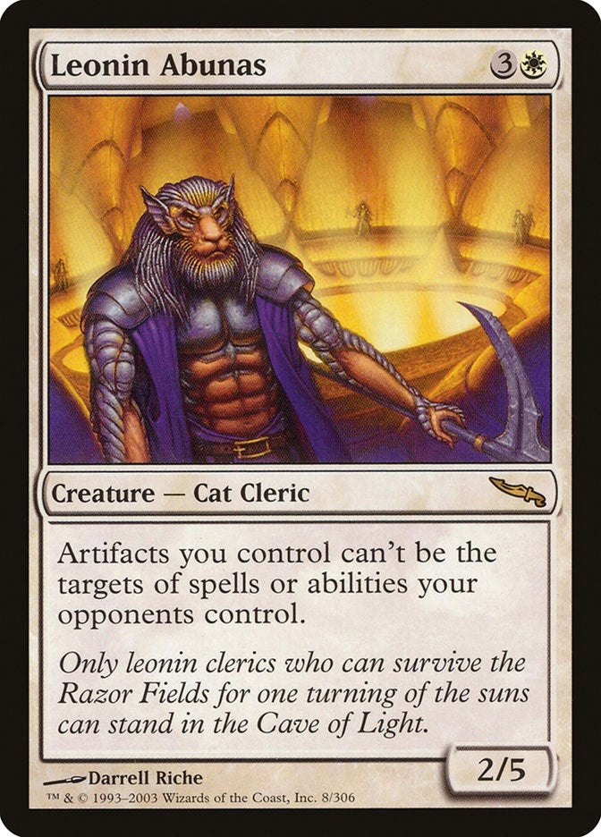 Image for Leonin Abunas (8) [Mirrodin] - Magic: The Gathering
