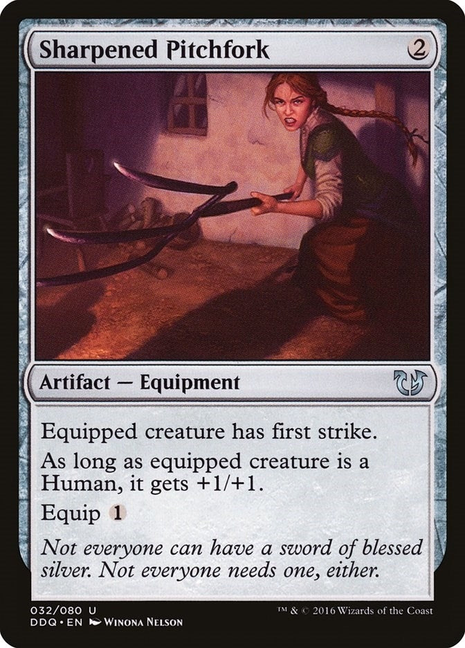 Image for Sharpened Pitchfork (32) [Blessed vs. Cursed] - Magic: The Gathering