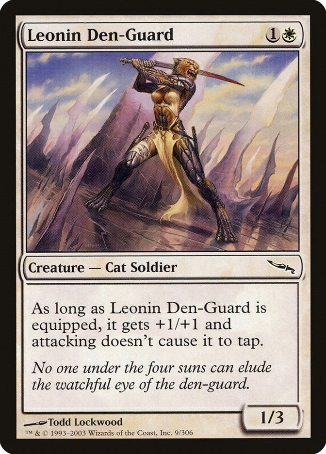 Image for Leonin Den-Guard (9) [Mirrodin] - Magic: The Gathering