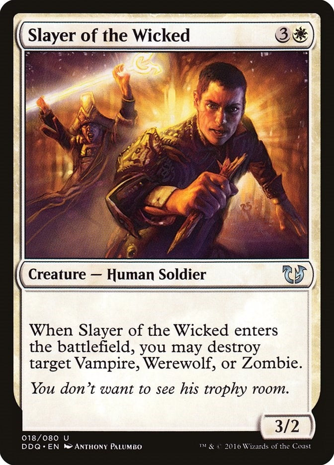 Image for Slayer of the Wicked (18) [Blessed vs. Cursed] - Magic: The Gathering