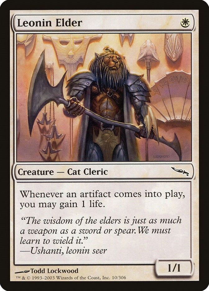 Image for Leonin Elder (10) [Mirrodin] - Magic: The Gathering