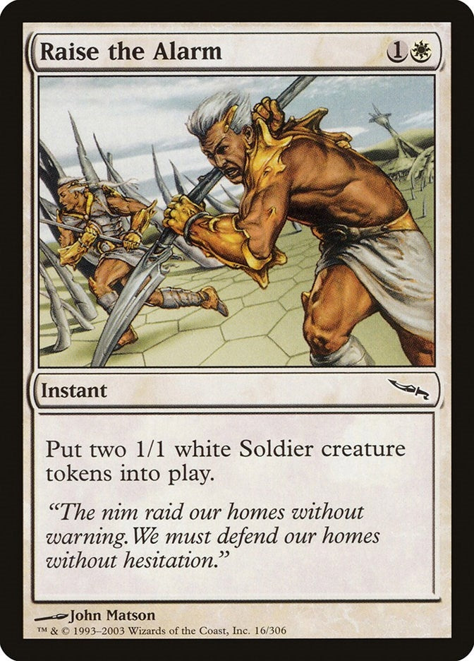 Image for Raise the Alarm (16) [Mirrodin] - Magic: The Gathering