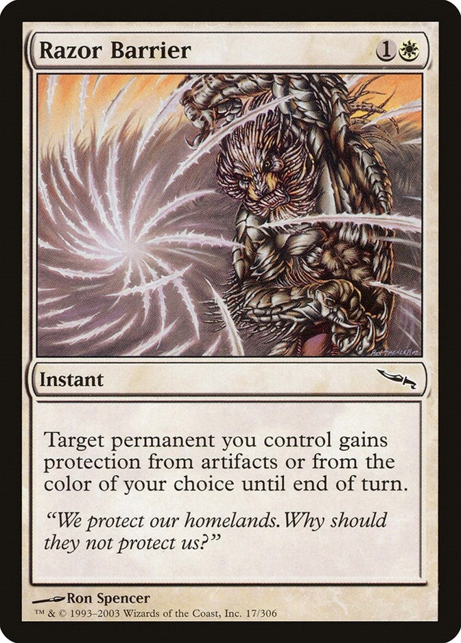 Image for Razor Barrier (17) [Mirrodin] - Magic: The Gathering