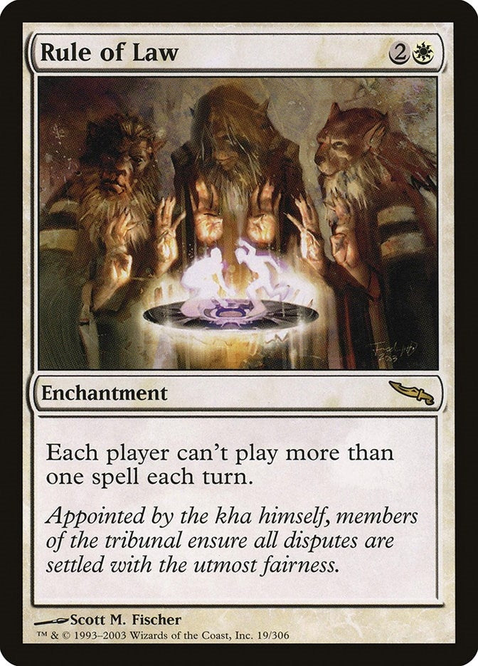 Image for Rule of Law (19) [Mirrodin] - Magic: The Gathering