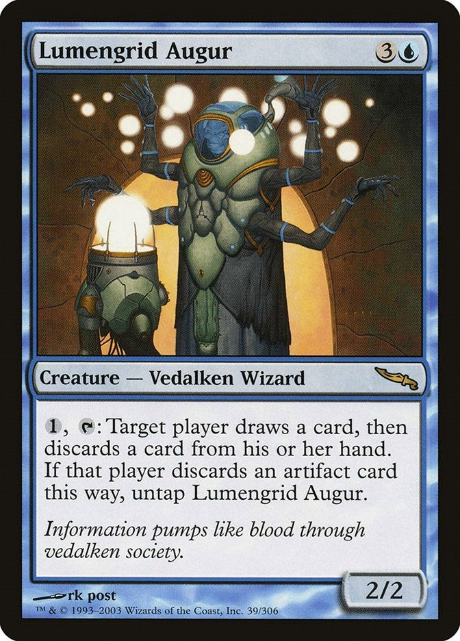 Image for Lumengrid Augur (39) [Mirrodin] - Magic: The Gathering