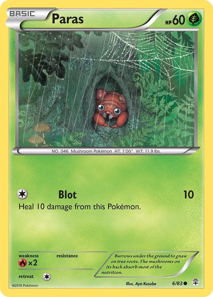 Image for Paras (6/83) [Generations] - Pokemon