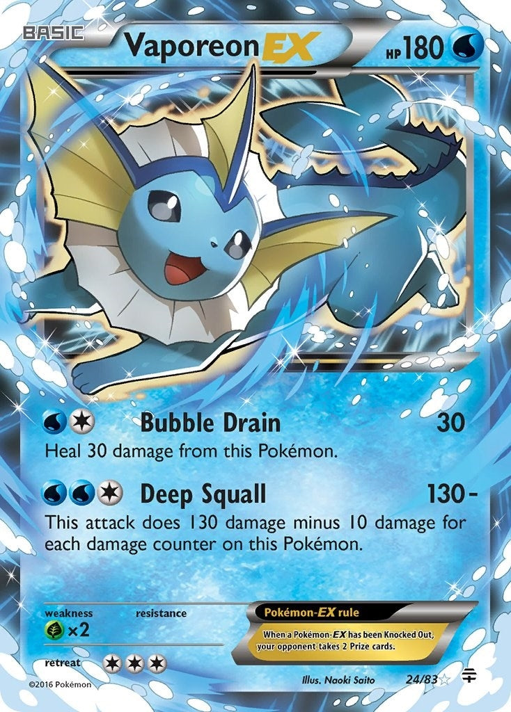 Image for Vaporeon EX (24/83) [Generations] - Pokemon
