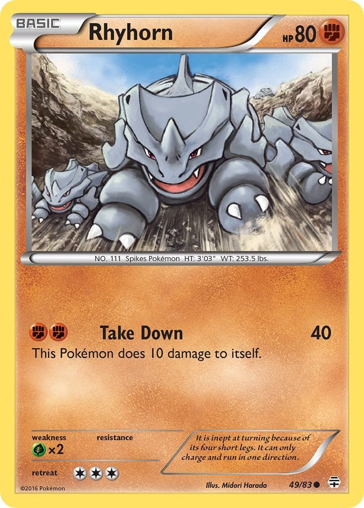 Image for Rhyhorn (49/83) [Generations] - Pokemon