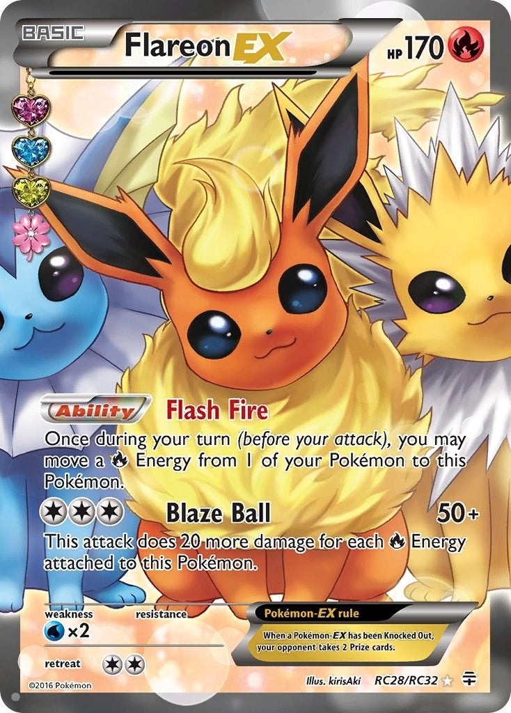 Image for Flareon EX (Full Art) (RC28/RC32) [Generations: Radiant Collection] - Pokemon