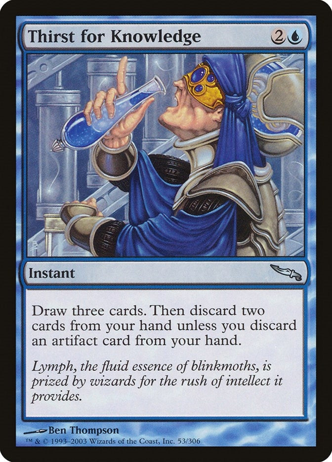 Image for Thirst for Knowledge (53) [Mirrodin] - Magic: The Gathering