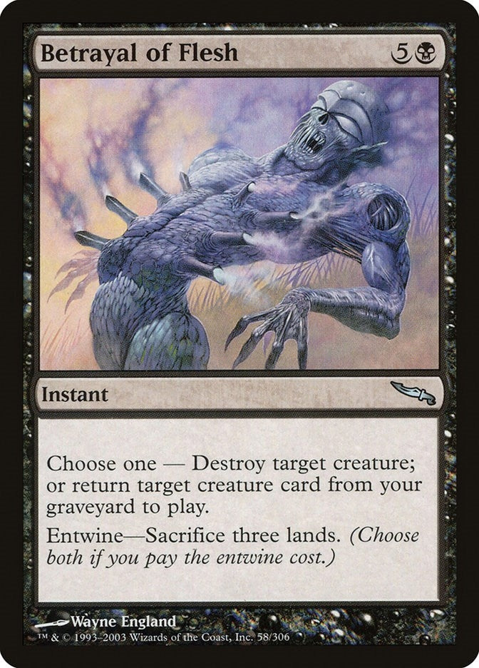 Image for Betrayal of Flesh (58) [Mirrodin] - Magic: The Gathering