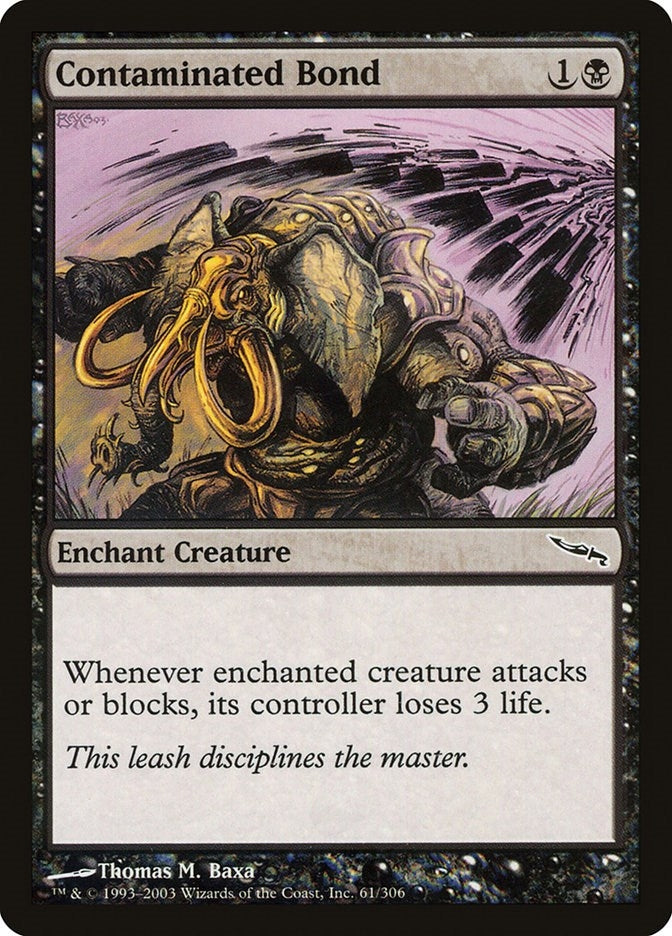 Image for Contaminated Bond (61) [Mirrodin] - Magic: The Gathering