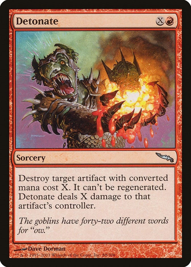 Image for Detonate (88) [Mirrodin] - Magic: The Gathering