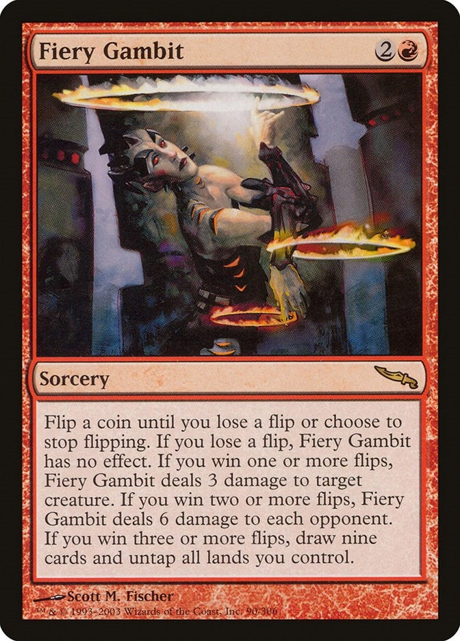 Image for Fiery Gambit (90) [Mirrodin] - Magic: The Gathering