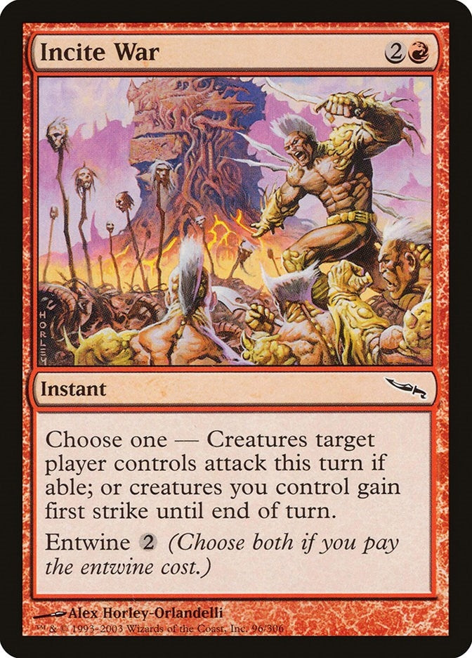 Image for Incite War (96) [Mirrodin] - Magic: The Gathering