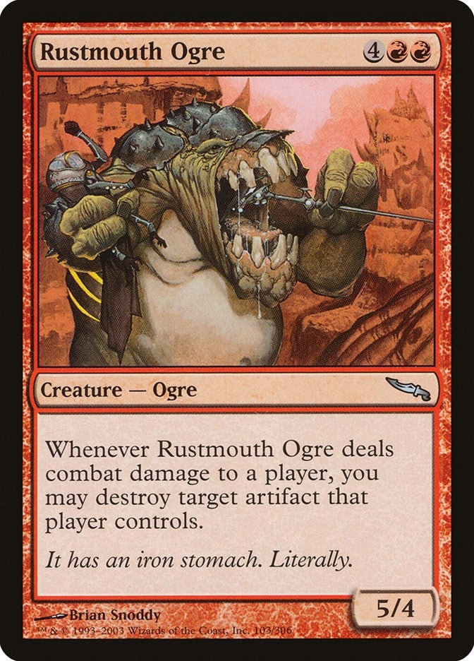 Image for Rustmouth Ogre (103) [Mirrodin] - Magic: The Gathering