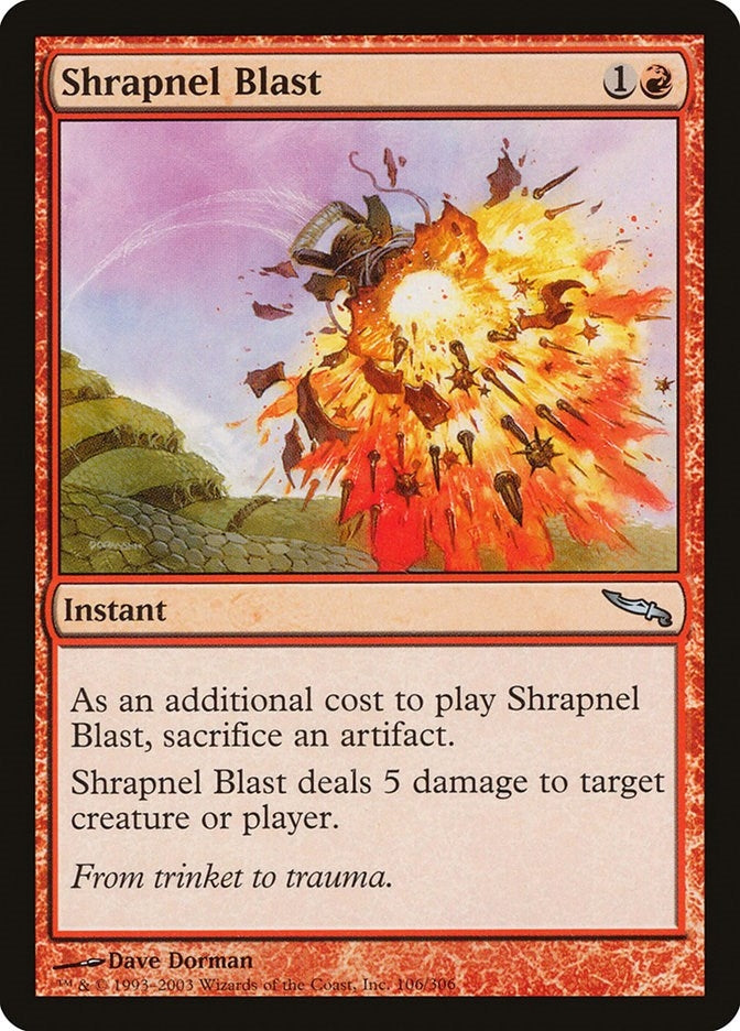 Image for Shrapnel Blast (106) [Mirrodin] - Magic: The Gathering