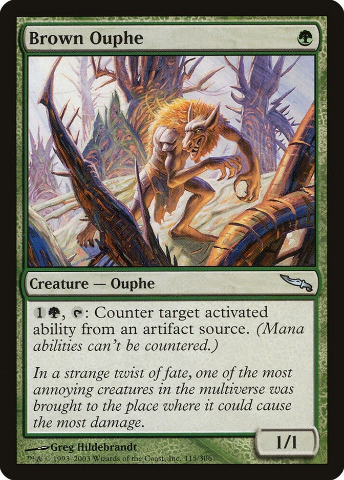 Image for Brown Ouphe (115) [Mirrodin] - Magic: The Gathering