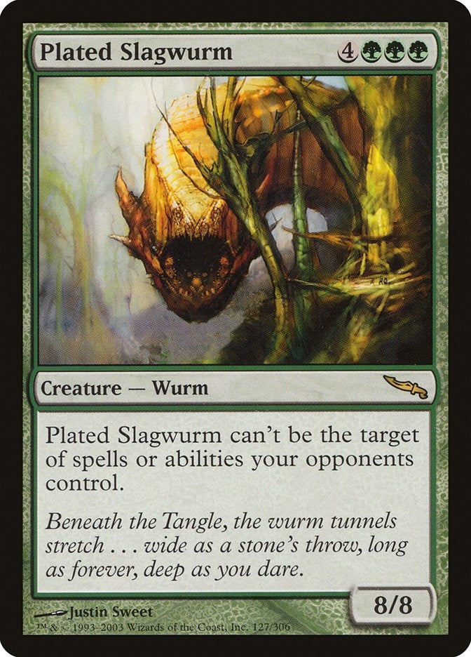 Image for Plated Slagwurm (127) [Mirrodin] - Magic: The Gathering