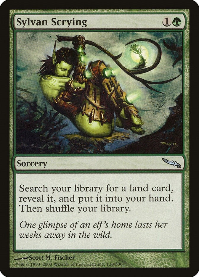 Image for Sylvan Scrying (130) [Mirrodin] - Magic: The Gathering