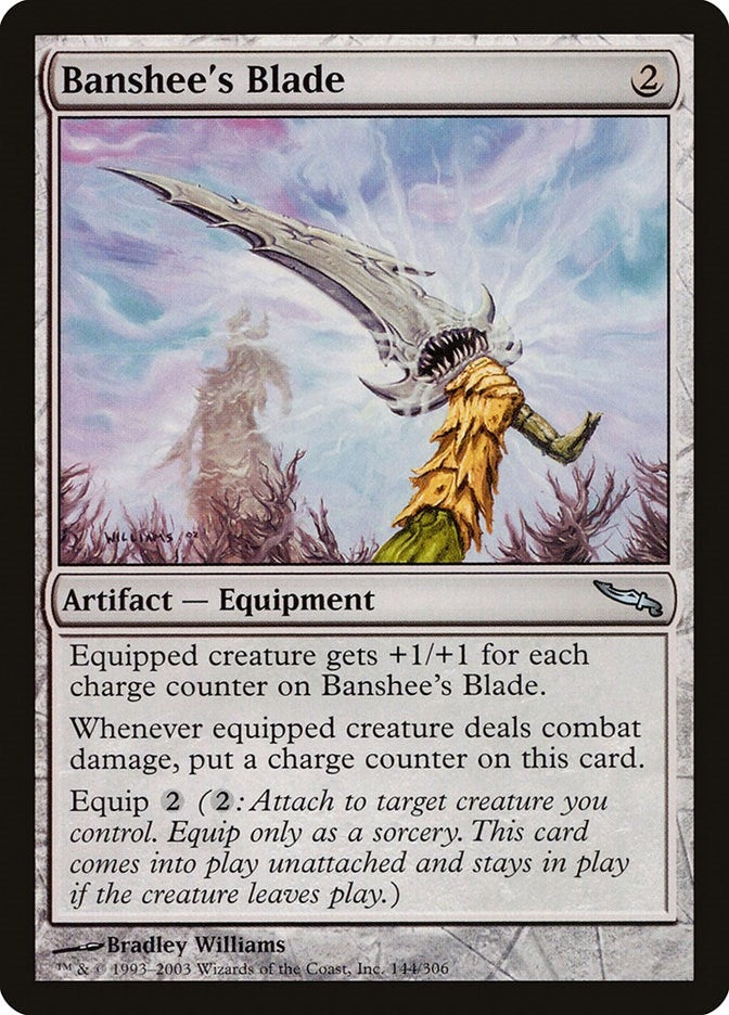 Image for Banshee's Blade (144) [Mirrodin] - Magic: The Gathering