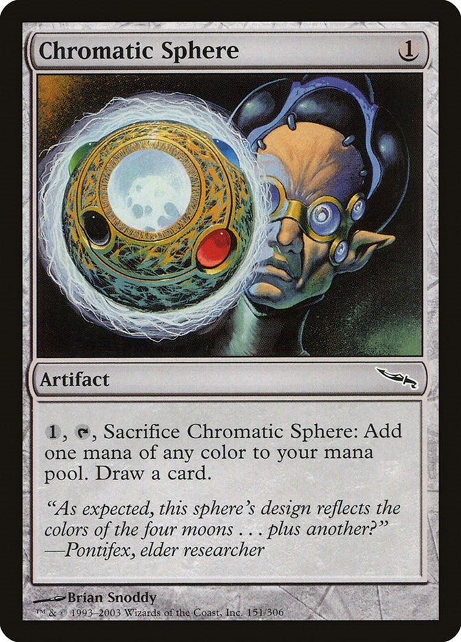 Image for Chromatic Sphere (151) [Mirrodin] - Magic: The Gathering