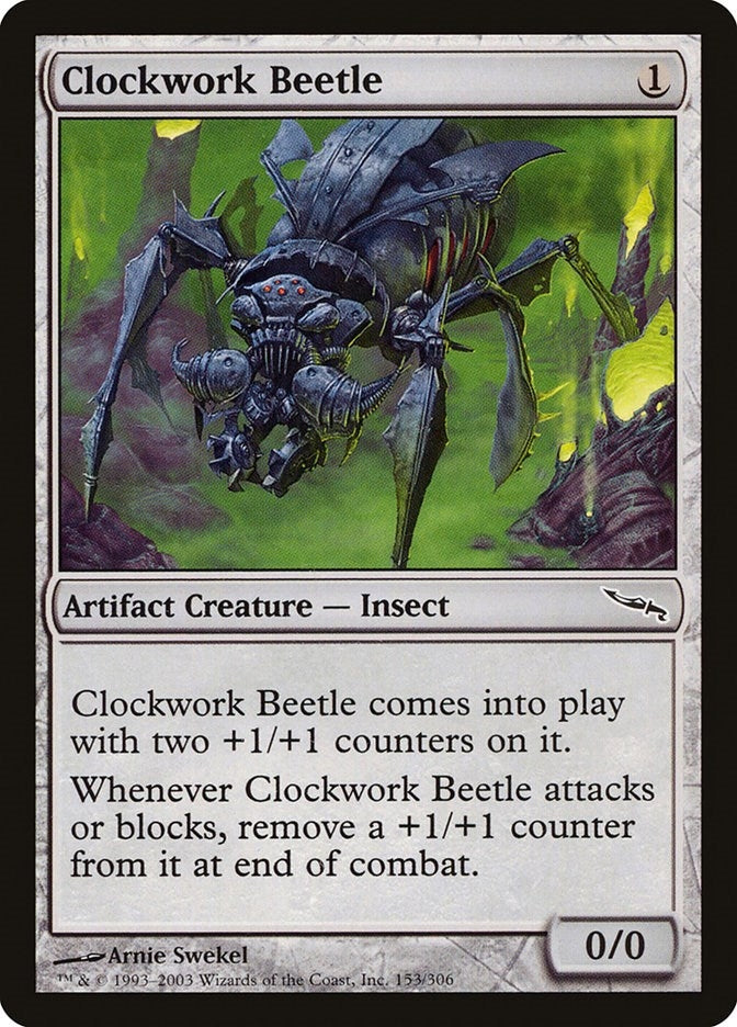 Image for Clockwork Beetle (153) [Mirrodin] - Magic: The Gathering