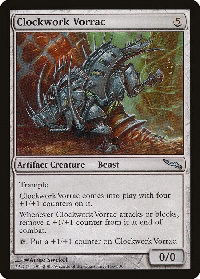 Image for Clockwork Vorrac (156) [Mirrodin] - Magic: The Gathering