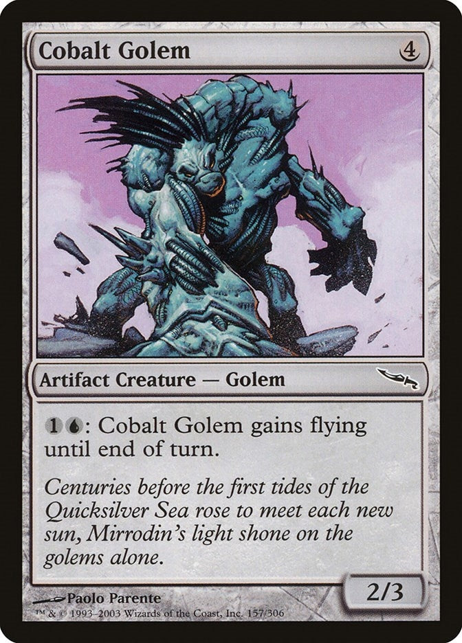 Image for Cobalt Golem (157) [Mirrodin] - Magic: The Gathering