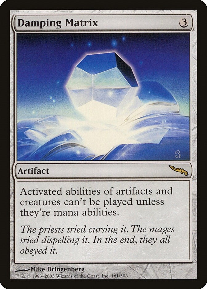 Image for Damping Matrix (161) [Mirrodin] - Magic: The Gathering