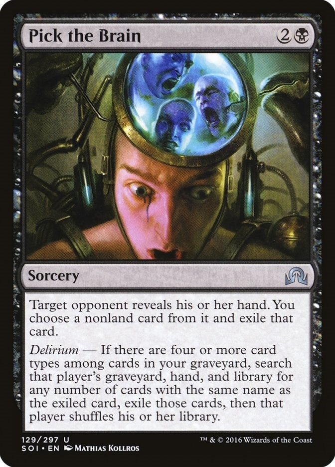 Image for Pick the Brain (129) [Shadows over Innistrad] - Magic: The Gathering