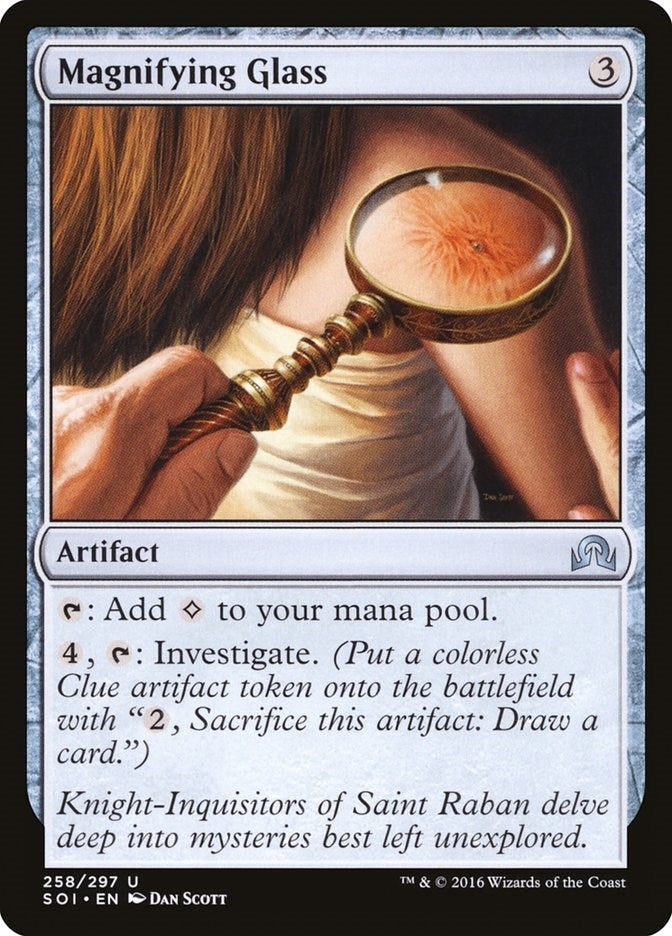 Image for Magnifying Glass (258) [Shadows over Innistrad] - Magic: The Gathering