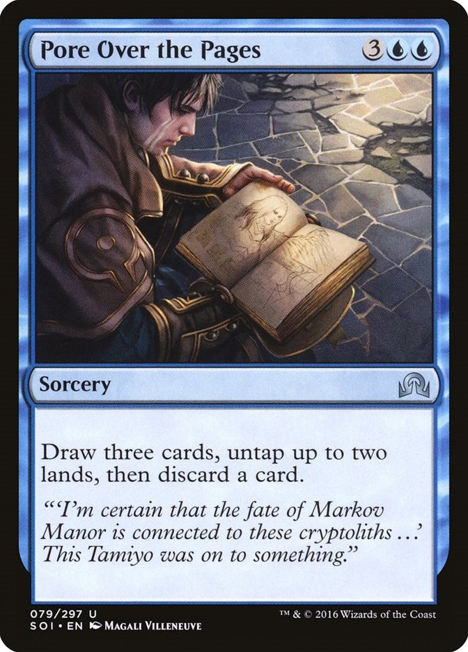 Image for Pore Over the Pages (79) [Shadows over Innistrad] - Magic: The Gathering