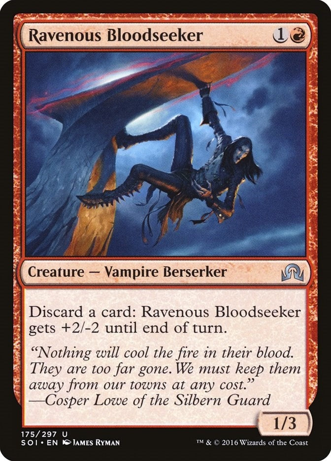 Image for Ravenous Bloodseeker (175) [Shadows over Innistrad] - Magic: The Gathering