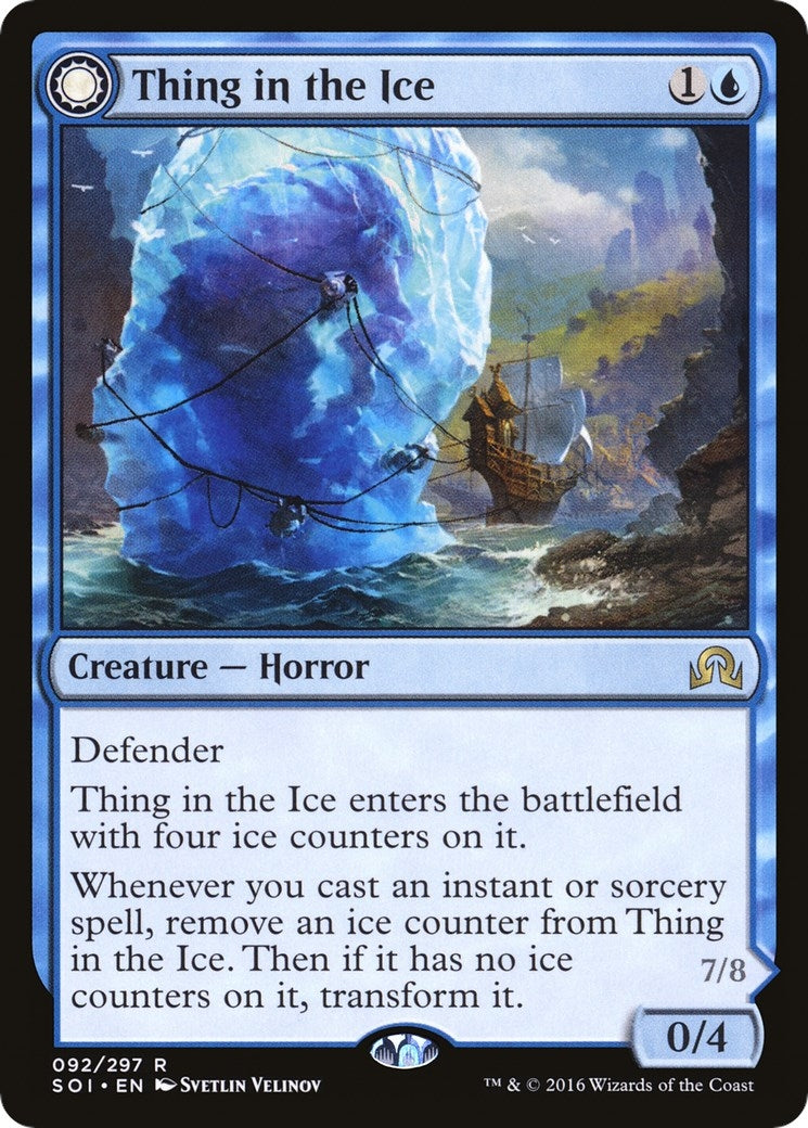 Image for Thing in the Ice (92) [Shadows over Innistrad] - Magic: The Gathering
