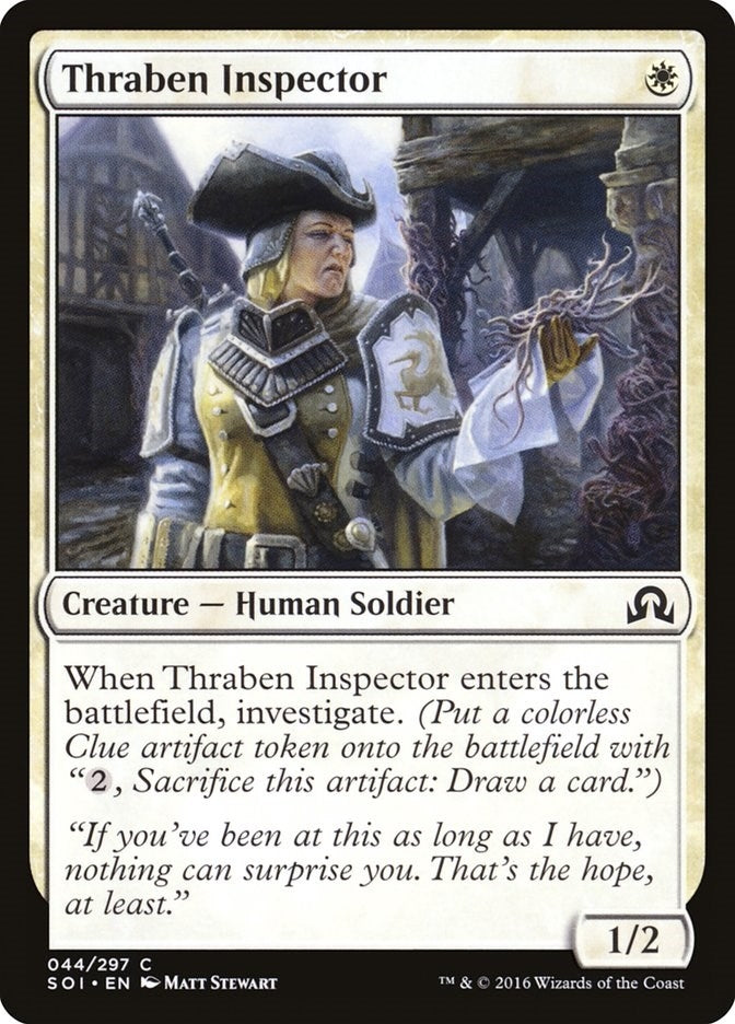 Image for Thraben Inspector (44) [Shadows over Innistrad] - Magic: The Gathering