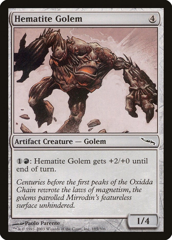 Image for Hematite Golem (185) [Mirrodin] - Magic: The Gathering