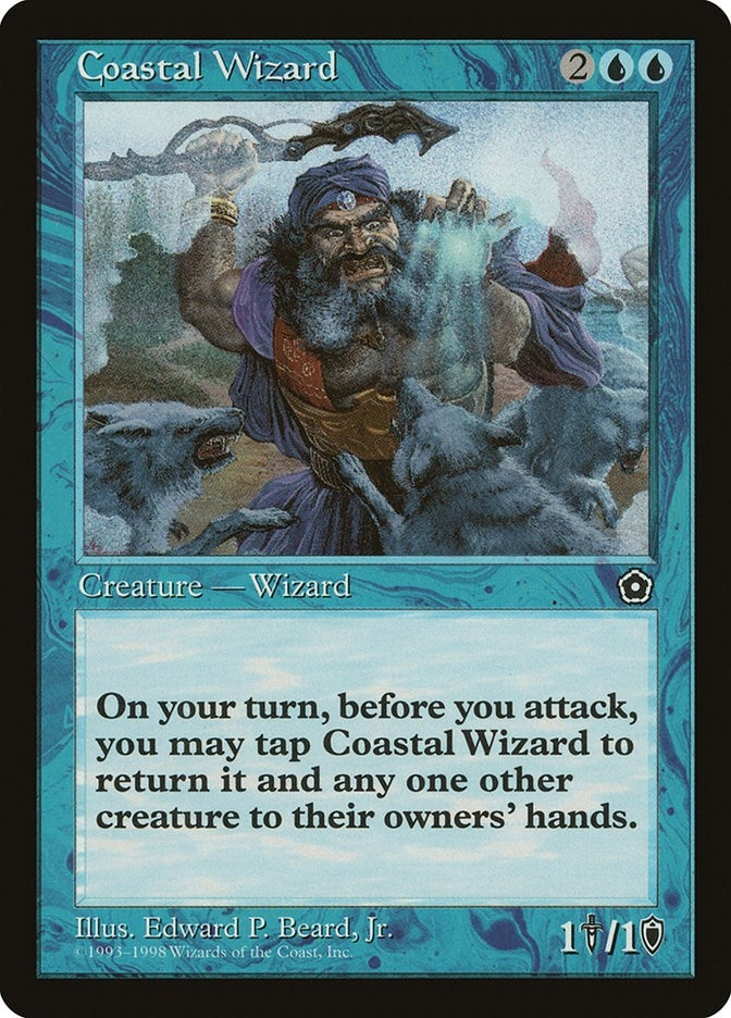 Image for Coastal Wizard [Portal Second Age] - Magic: The Gathering