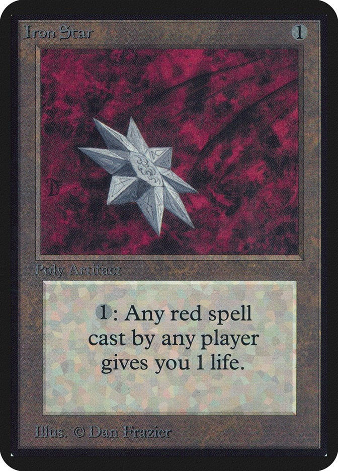 Image for Iron Star [Alpha Edition] - Magic: The Gathering