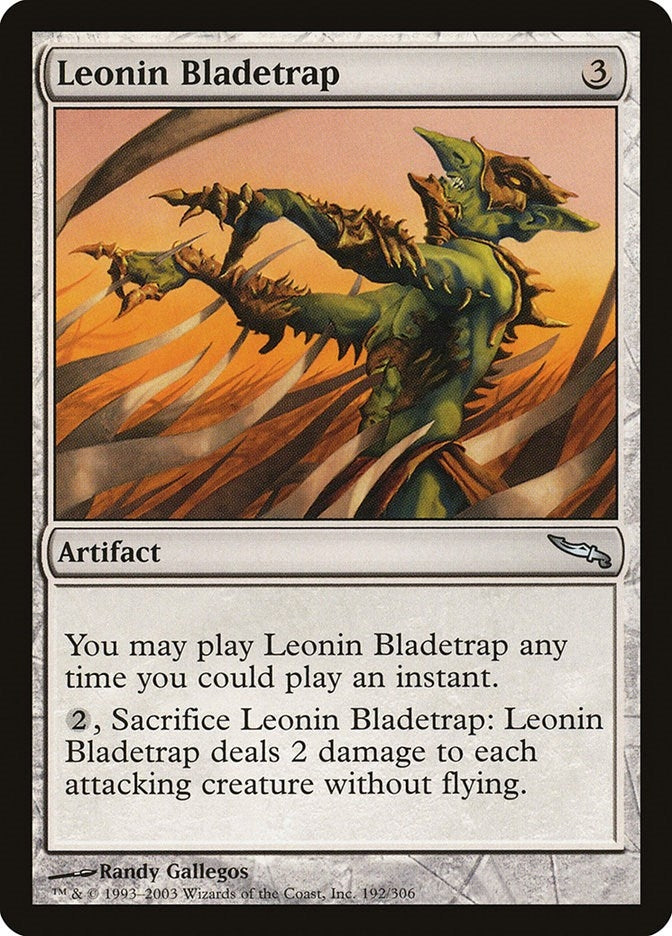 Image for Leonin Bladetrap (192) [Mirrodin] - Magic: The Gathering