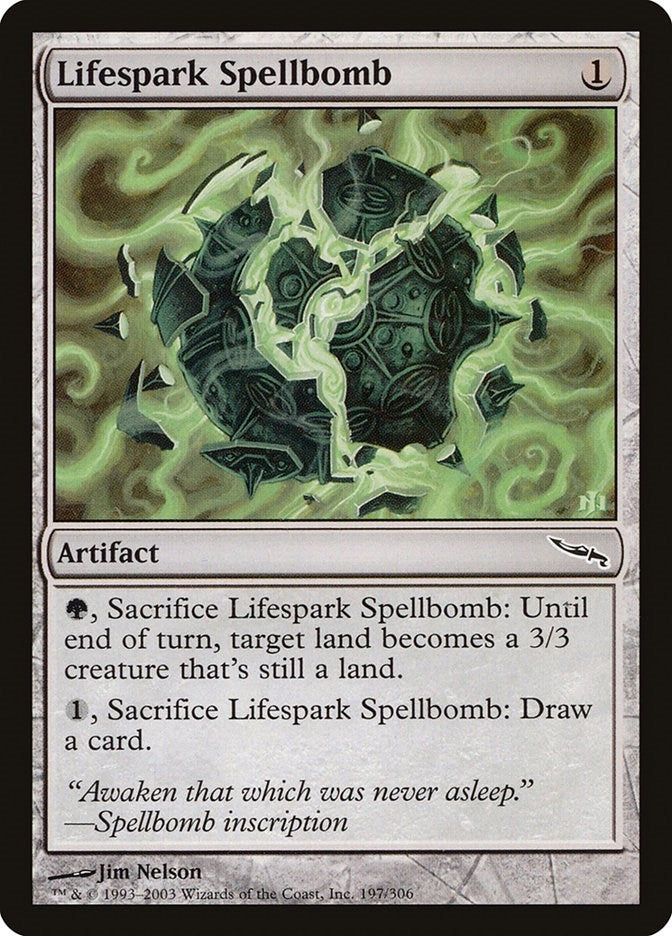 Image for Lifespark Spellbomb (197) [Mirrodin] - Magic: The Gathering