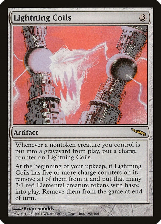 Image for Lightning Coils (198) [Mirrodin] - Magic: The Gathering