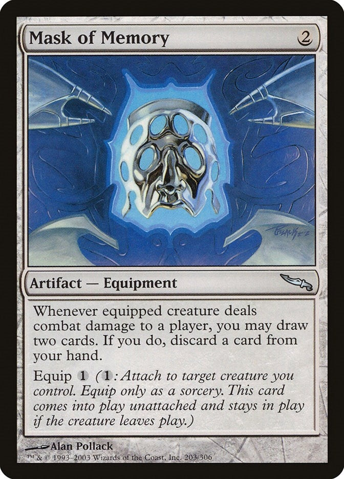 Image for Mask of Memory (203) [Mirrodin] - Magic: The Gathering