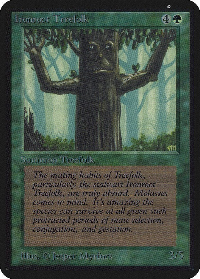 Image for Ironroot Treefolk [Alpha Edition] - Magic: The Gathering