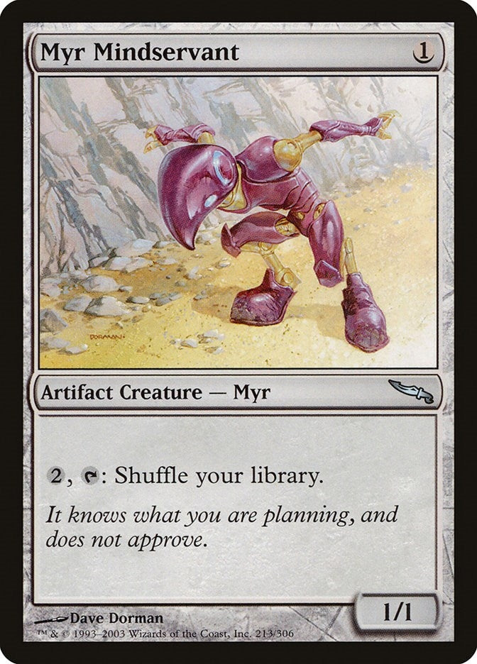 Image for Myr Mindservant (213) [Mirrodin] - Magic: The Gathering