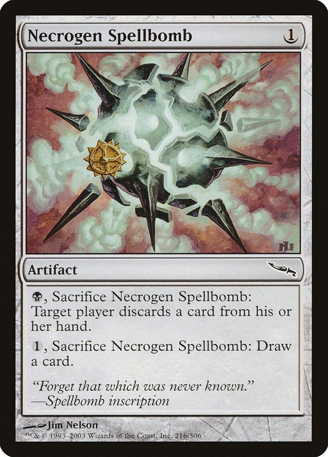 Image for Necrogen Spellbomb (216) [Mirrodin] - Magic: The Gathering