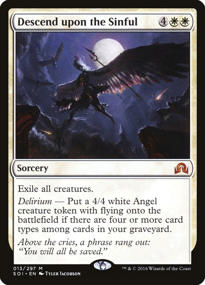 Image for Descend upon the Sinful (13) [Shadows over Innistrad] - Magic: The Gathering