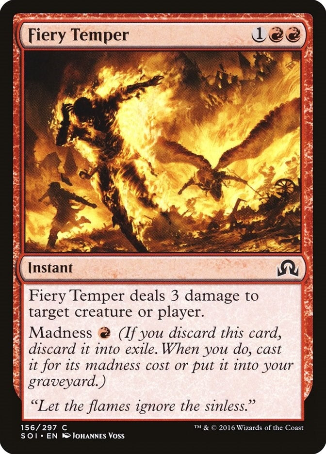 Image for Fiery Temper (156) [Shadows over Innistrad] - Magic: The Gathering